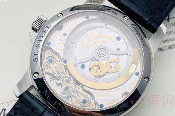 格拉苏蒂偏心系列1-90-02-46-32-35手表背面