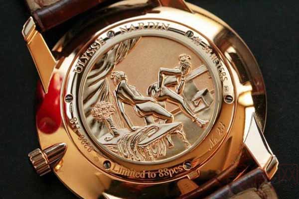 雅典鎏金系列8206-118-2/31手表背面